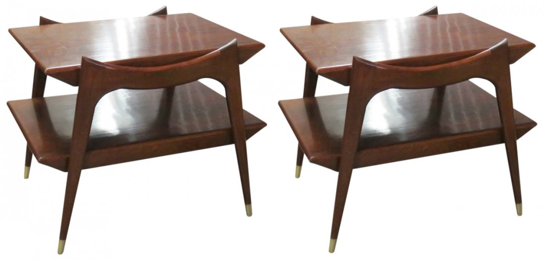 Pair FINN JUHL STYLE MODERN DESIGN END TABLES (1 of 4)