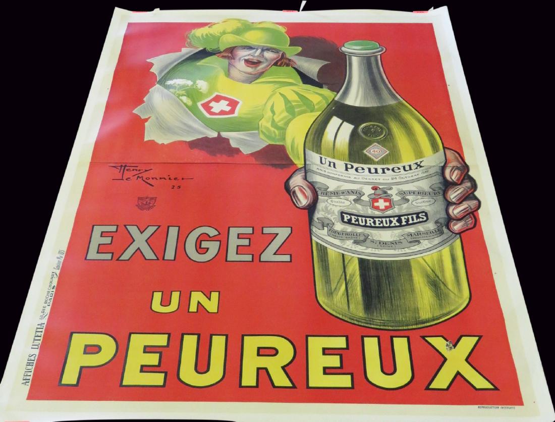 LARGE HENRY LE MONNIER POSTER "EXIGEZ UN PEUREUX" (1 of 7)