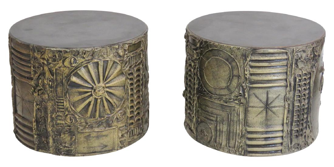 ADRIAN PEARSALL BRUTALIST SIDE TABLES (1 of 5)