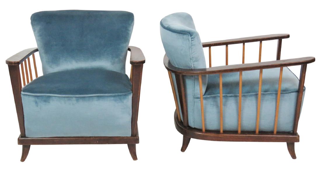 Pair PAOLA BUFFA MODERN LOUNGE CHAIRS (1 of 7)