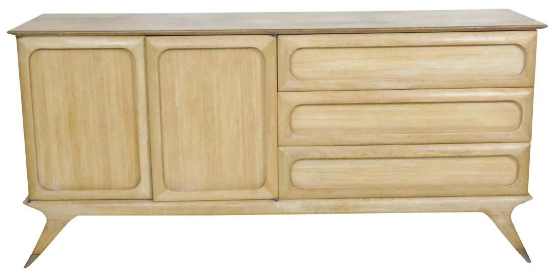 ITALIAN STYLE MODERN BLOND SIDEBOARD (1 of 6)