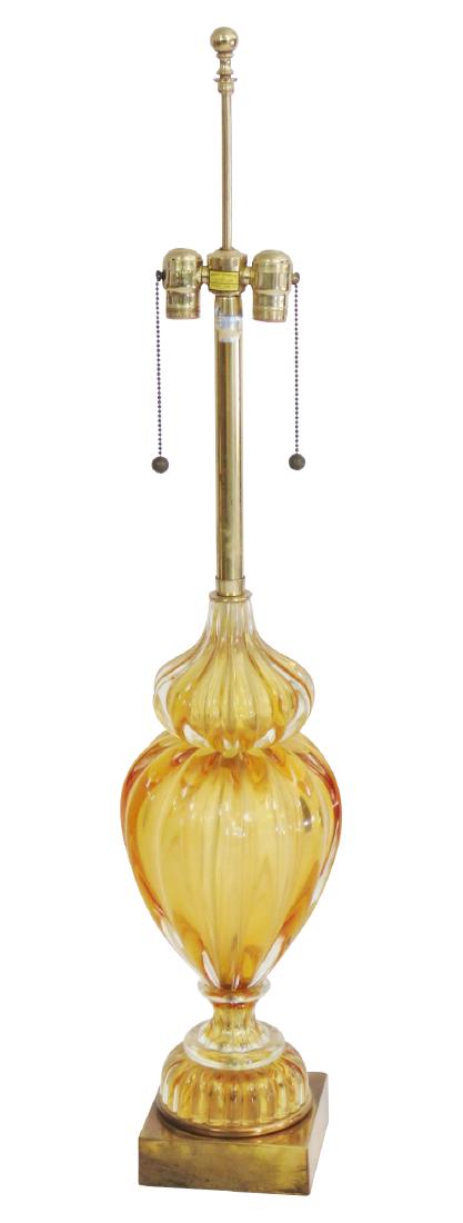 MODERN DESIGN CARMEL GLASS TABLE LAMP (1 of 4)