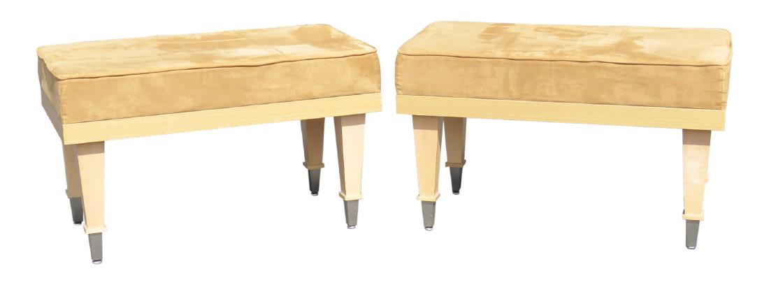 Pair MODERN DESIGN UPHOLSTERD BENCHES (1 of 3)
