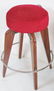 4 CASINO DELA VALLEE MID CENTURY SWIVEL BAR STOOLS - 2