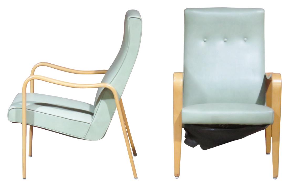 Pair THONET STYLE MODERN DESIGN LOUNGE CHAIRS (1 of 5)
