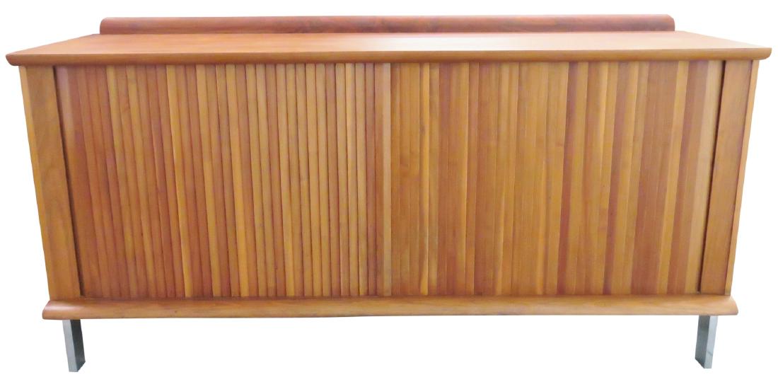 MODERN DESIGN WALNUT TAMBOUR DOOR SIDEBOARD (1 of 7)