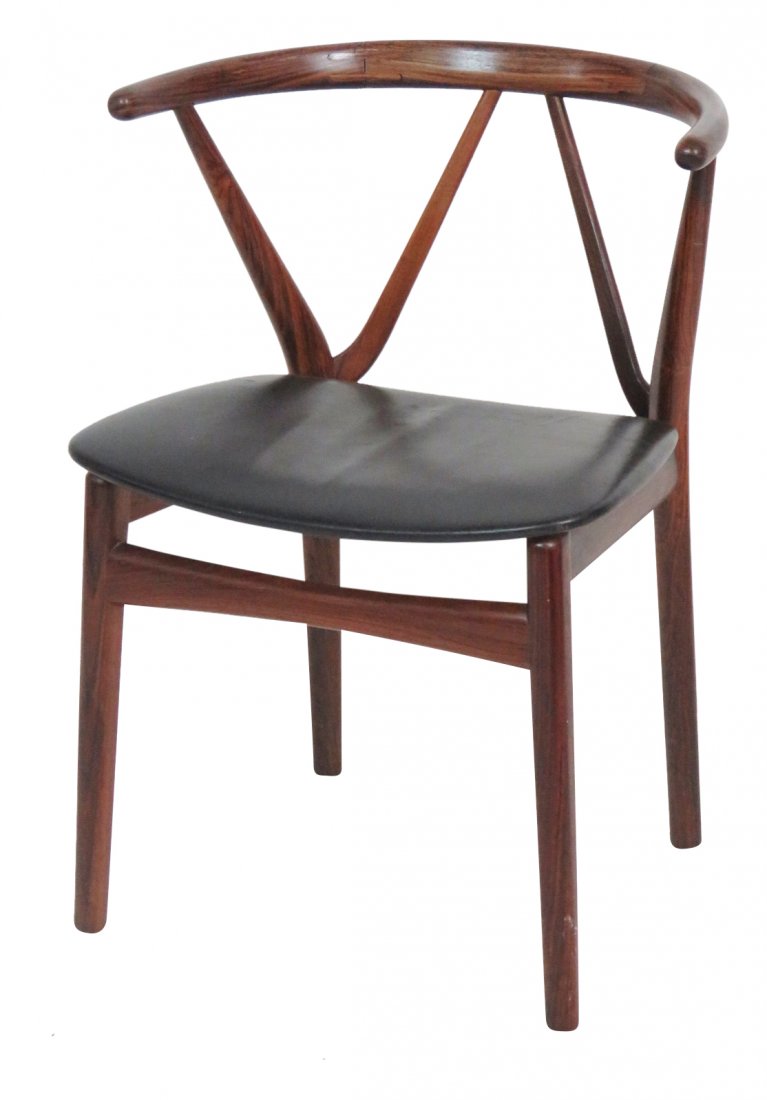 MODERN DESIGN ROSEWOOD SIDE CHAIR (1 of 6)
