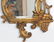 Pair GILT CARVED MIRRORED HANGING WALL SHELVES - 4
