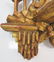 Pair GILT CARVED MIRRORED HANGING WALL SHELVES - 5