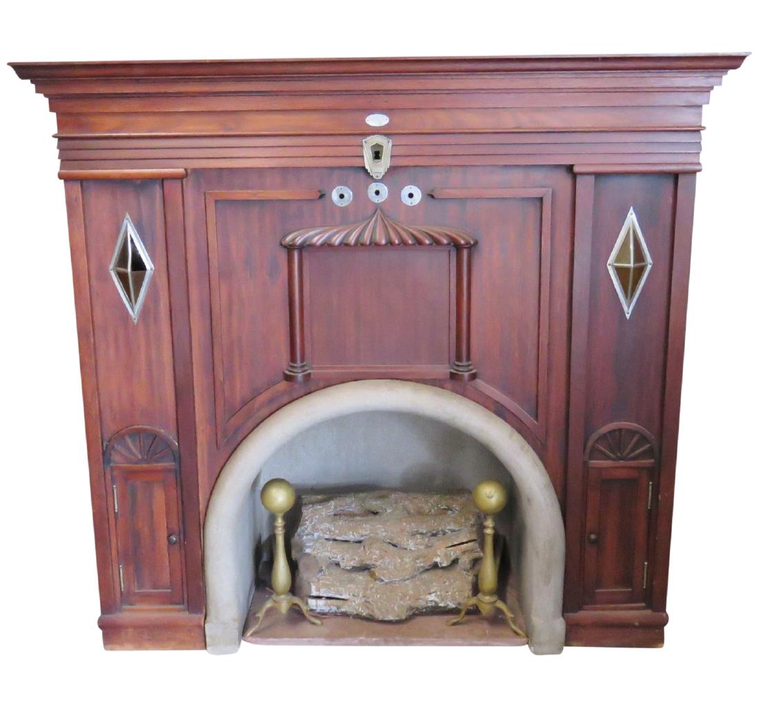 NOUVEAU STYLE NIGHTINGALE GAS FIREPLACE (1 of 9)