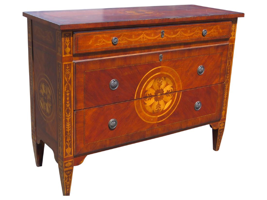 LOUIS XV STYLE INLAID COMMODE (1 of 9)