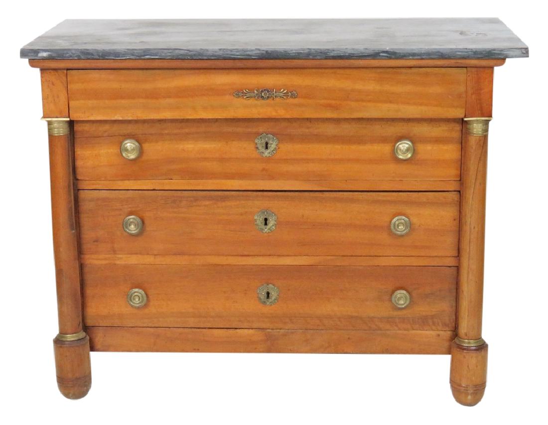ANTIQUE EMPIRE STYLE MARBLETOP COMMODE (1 of 7)