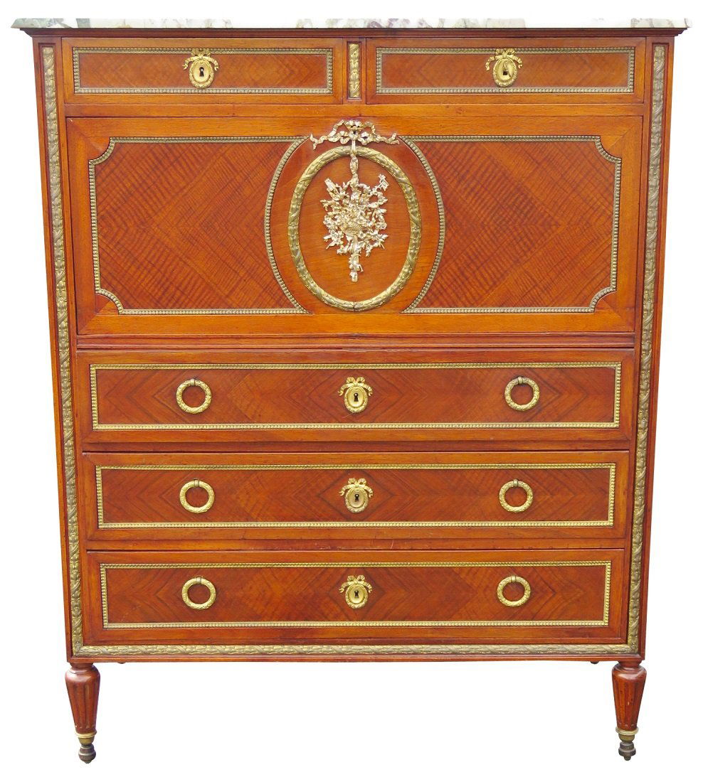 FOREST LOUIS XV STYLE BRONZE MOUNTED MARBLETOP ABBATANT (1 of 10)