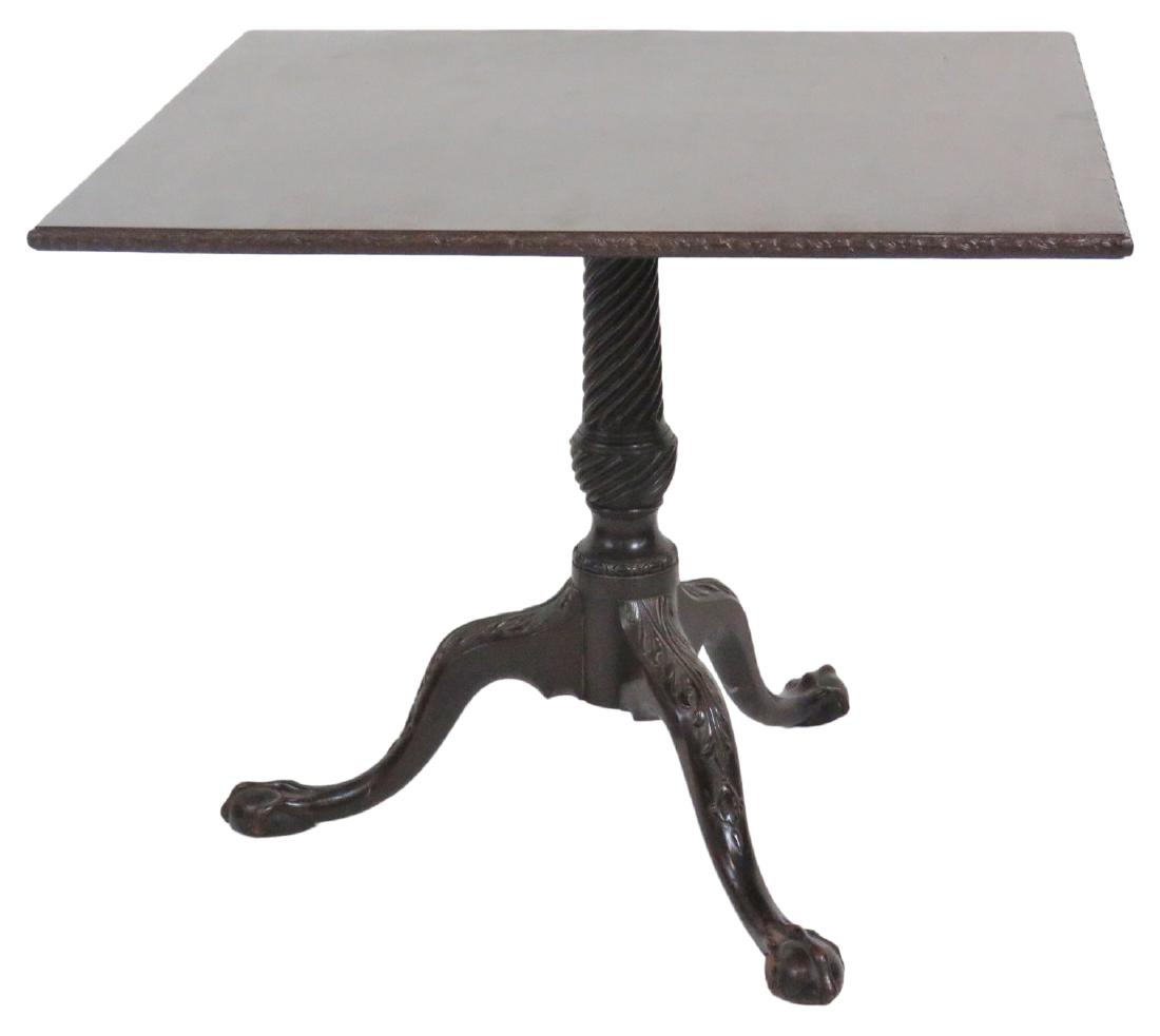 EMPIRE STYLE MAHOGANY TILT TOP TABLE (1 of 4)