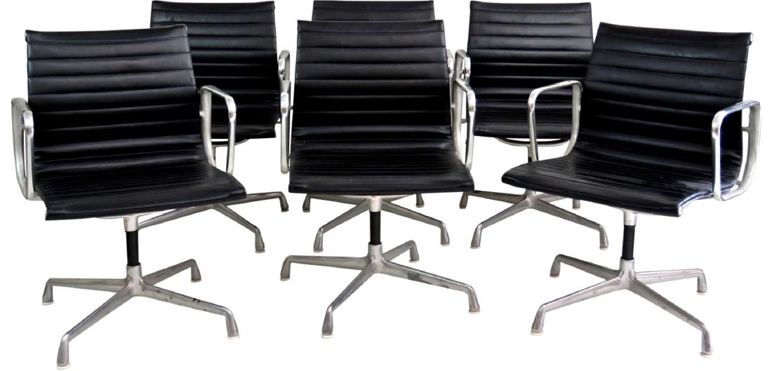 6 HERMAN MILLER CHROME SWIVEL CHAIRS (1 of 7)