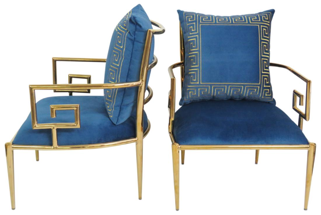 Pair MASTERCRAFT STYLE ARM CHAIRS (1 of 6)