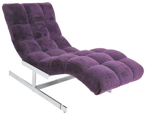 Milo Baughman Design Wave Chaise Lounge