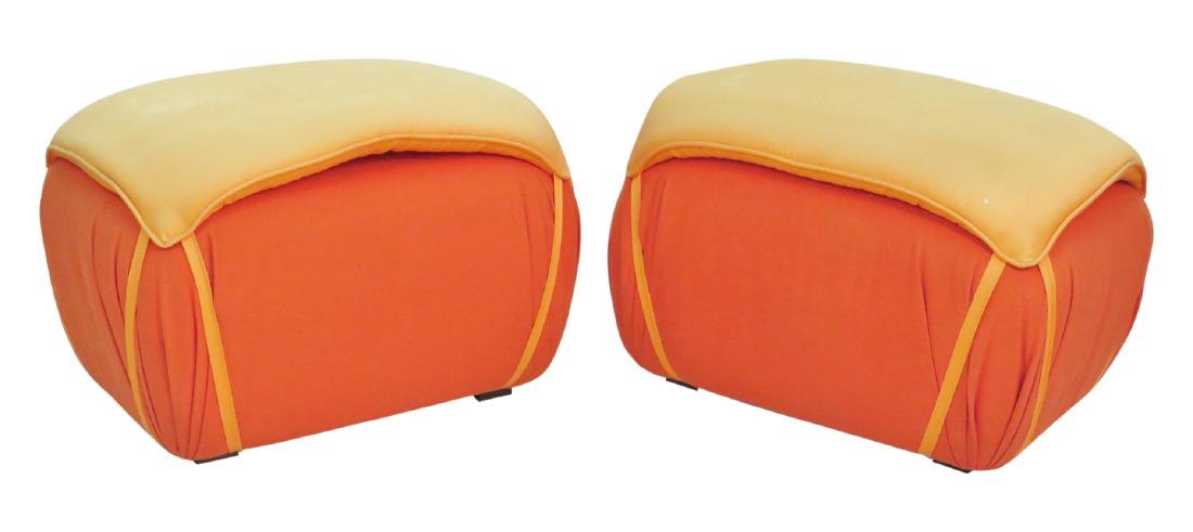 Pair KARL SPRINGER STYLE BENCHES (1 of 4)