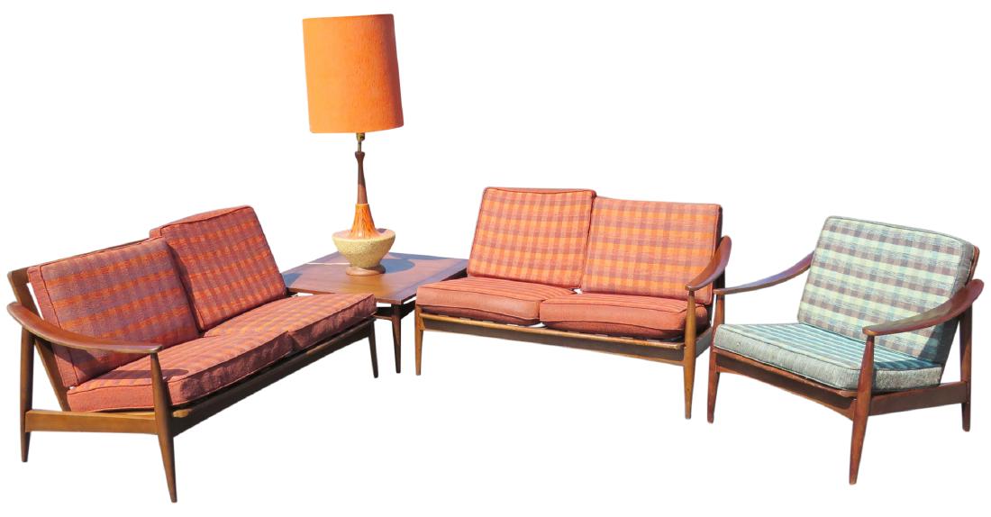 5 PC MID CENTURY MODERN LIVING ROOM SET (1 of 10)