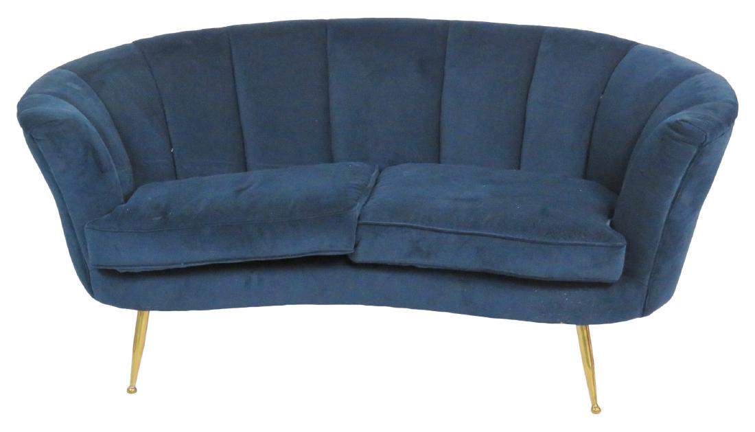 ITALIAN STYLE BRASS LEG SOFA (1 of 5)
