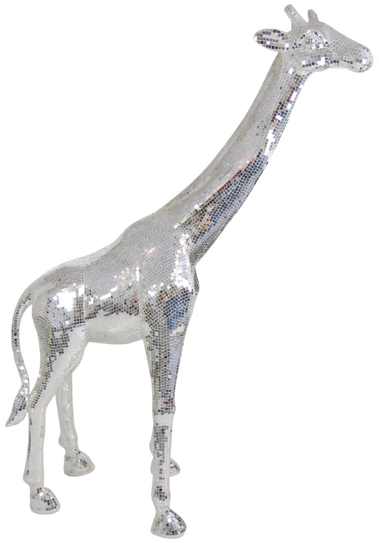 MOSAIC MIRRORED GIRAFFE SCULPTURE LIFE SIZE (1 of 6)