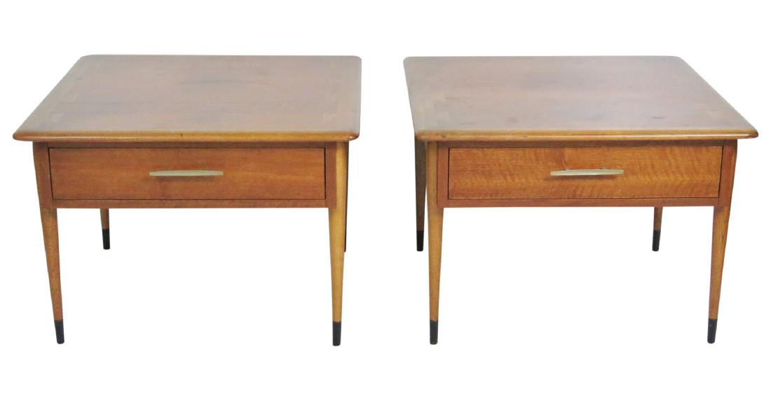 Pair MODERN DESIGN LANE END TABLES (1 of 6)
