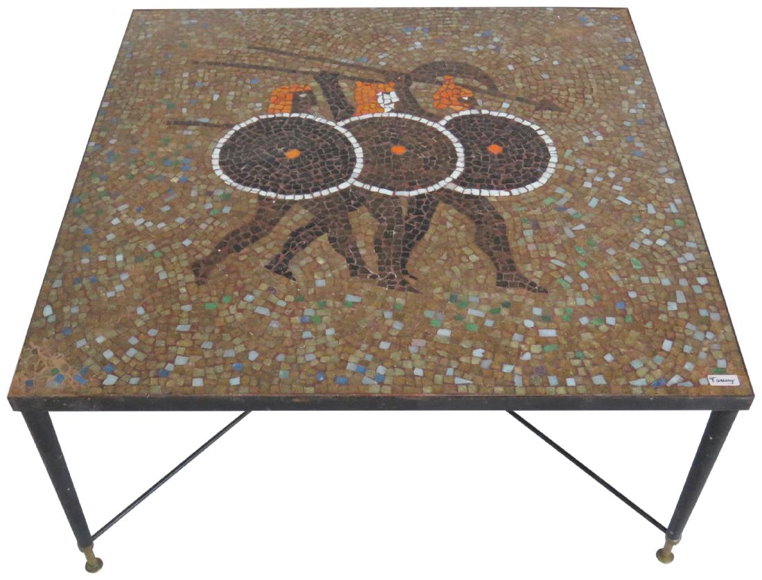 JUAN O'GORMAN MOSAIC TILE TOP COFFEE TABLE (1 of 7)