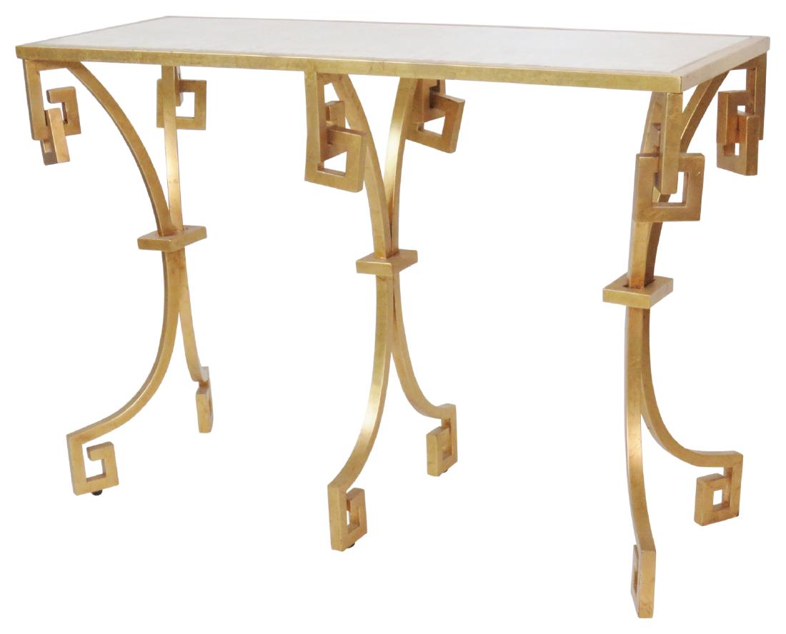 JONATHAN CHARLES MODERN DESIGN GILT PAINTED CONSOLE (1 of 4)
