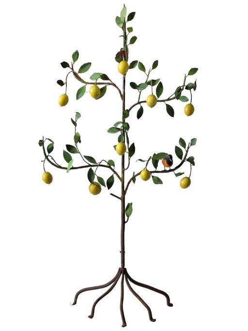 Rare Italian Tole Painted Metal Lemon Tree Statue Nov 19 2017 Ss Auction Inc In Nj