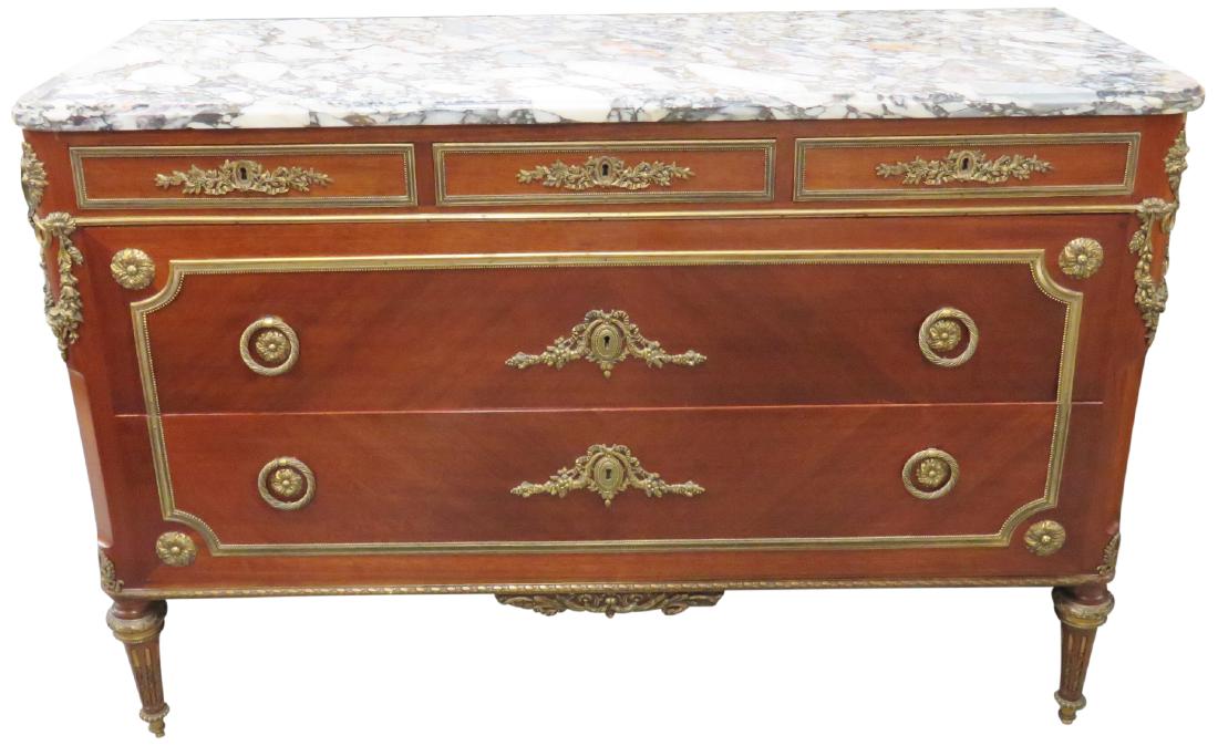 SORMANI STYLE MARBLETOP BRONZE MOUNTED COMMODE (1 of 4)