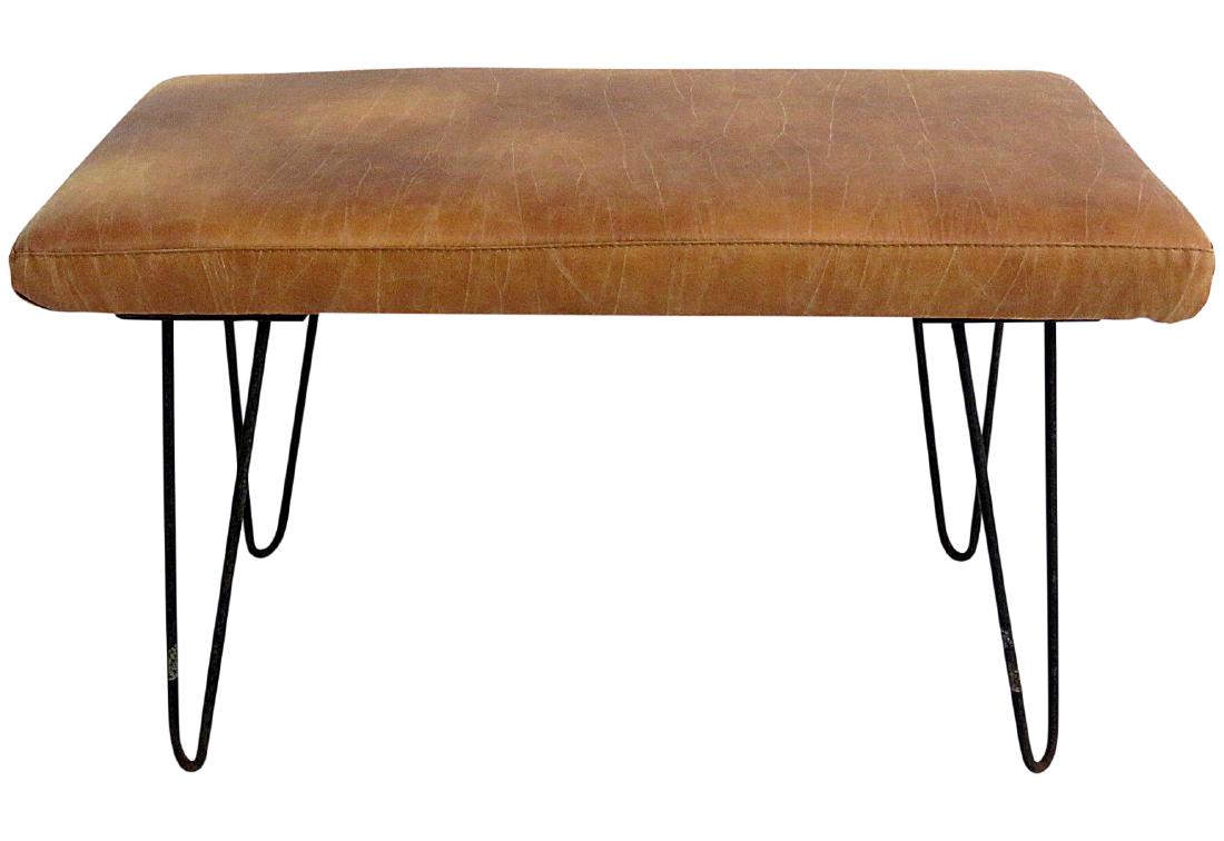 MID CENTURY MODERN HAIR PIN STOOL BENCH (1 of 6)