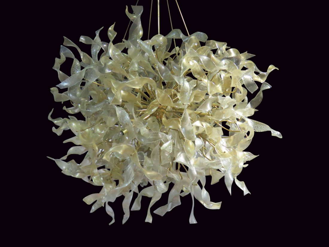 ITALIAN MURANO GLASS CHANDELIER (1 of 3)
