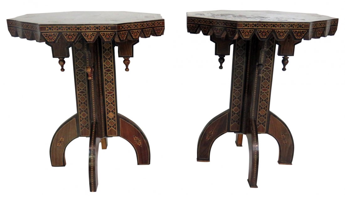 MOROCCAN STYLE INLAID SIDE TABLES (1 of 7)