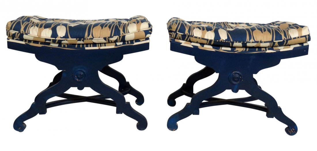 Pair MARTIN INDUSTRIES X BENCHES (1 of 6)