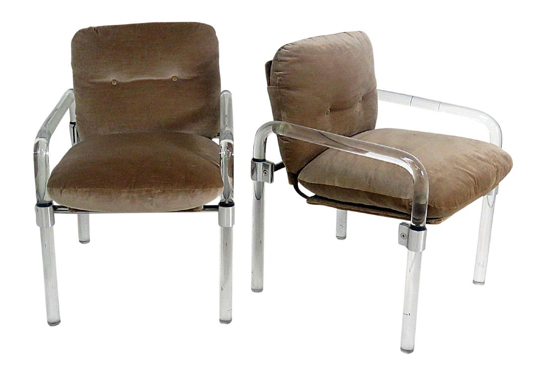 Pair LUCITE ARM CHAIRS (1 of 5)