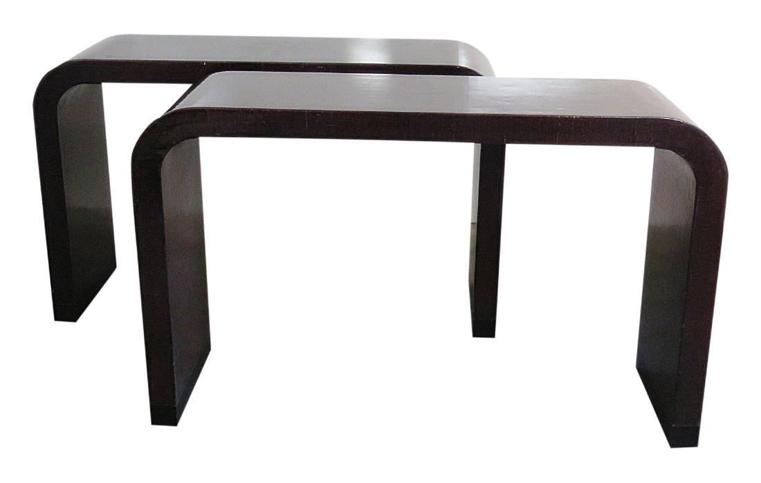 Pair SPRINGER STYLE CONSOLE TABLES (1 of 6)