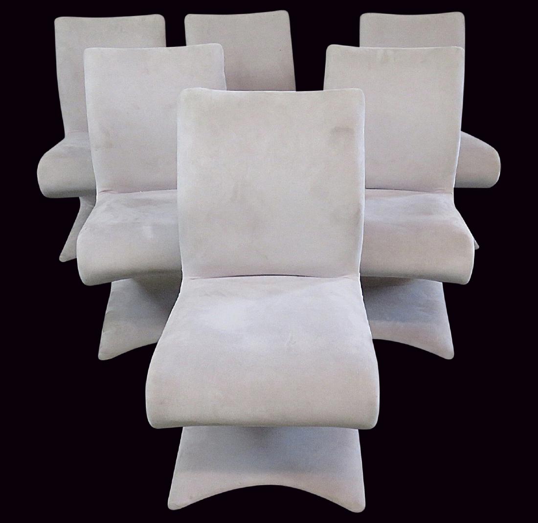 SET OF 6 MODERN Z DINING CHAIRS (1 of 7)