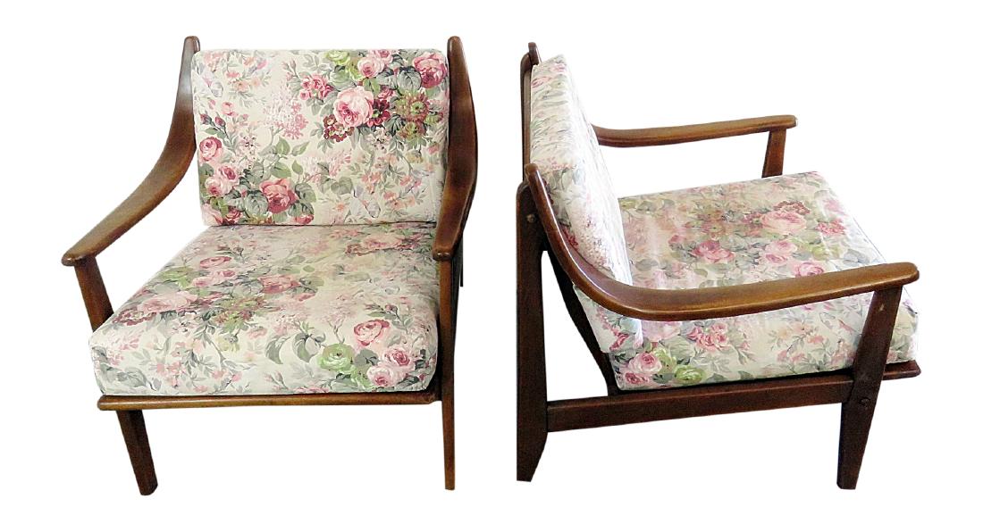 Pair DANISH STYLE ARM CHAIRS (1 of 5)