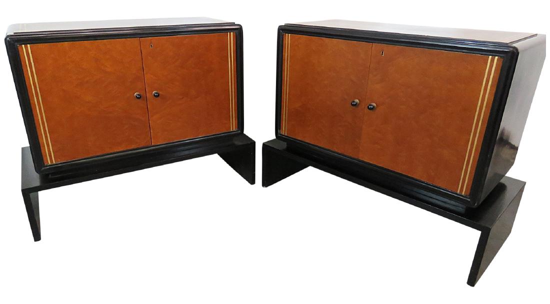 Pair ART DECO SERVERS (1 of 8)