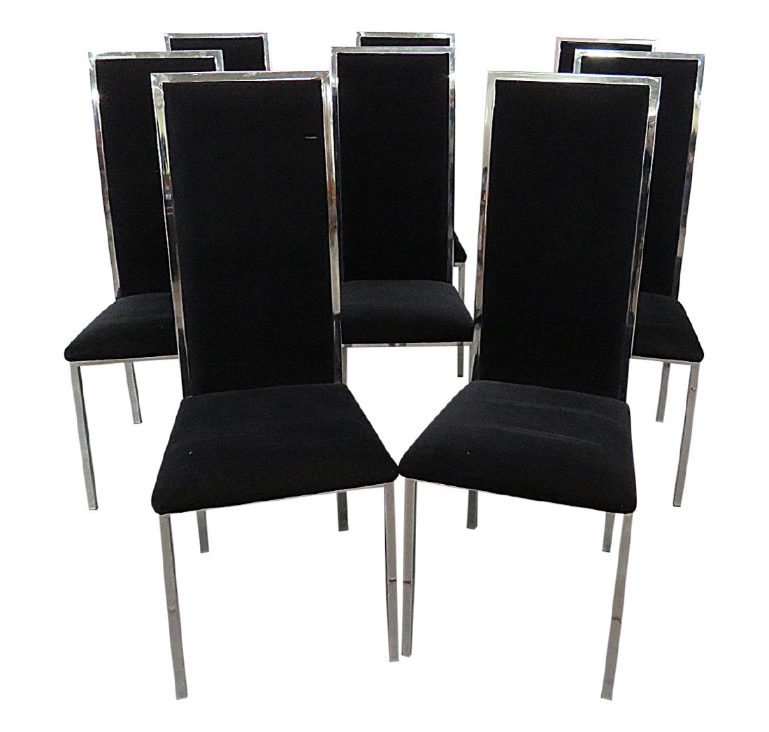 8 MILO BAUGHMAN STYLE SIDE CHAIRS (1 of 9)