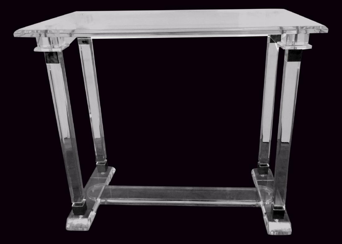 LUCITE CENTER/ CONSOLE TABLE (1 of 6)