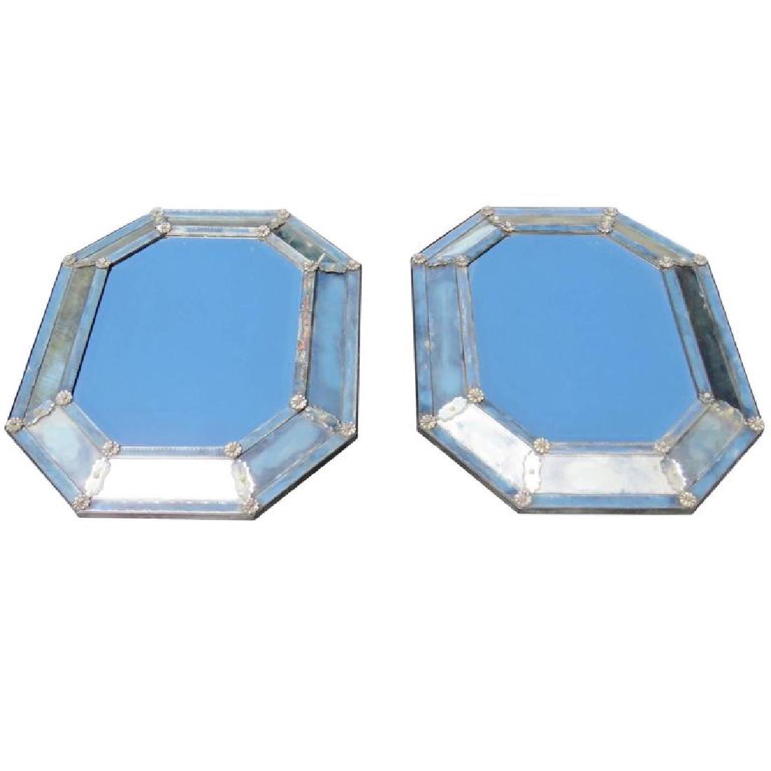 Pair VENETIAN STYLE MIRRORS (1 of 4)