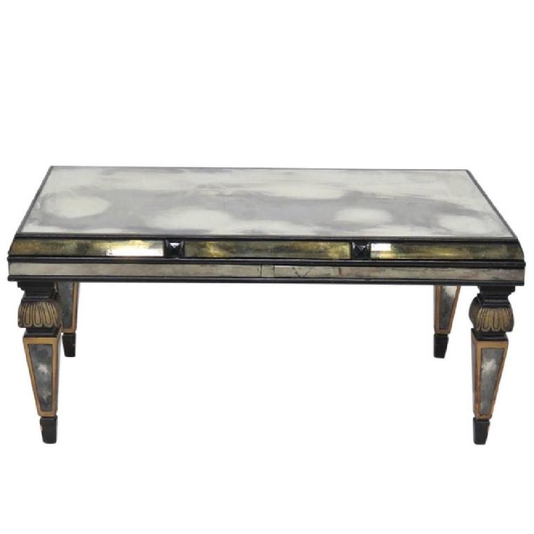 EMPIRE STYLE EBONIZED & EGLOMISED COFFEE TABLE (1 of 7)