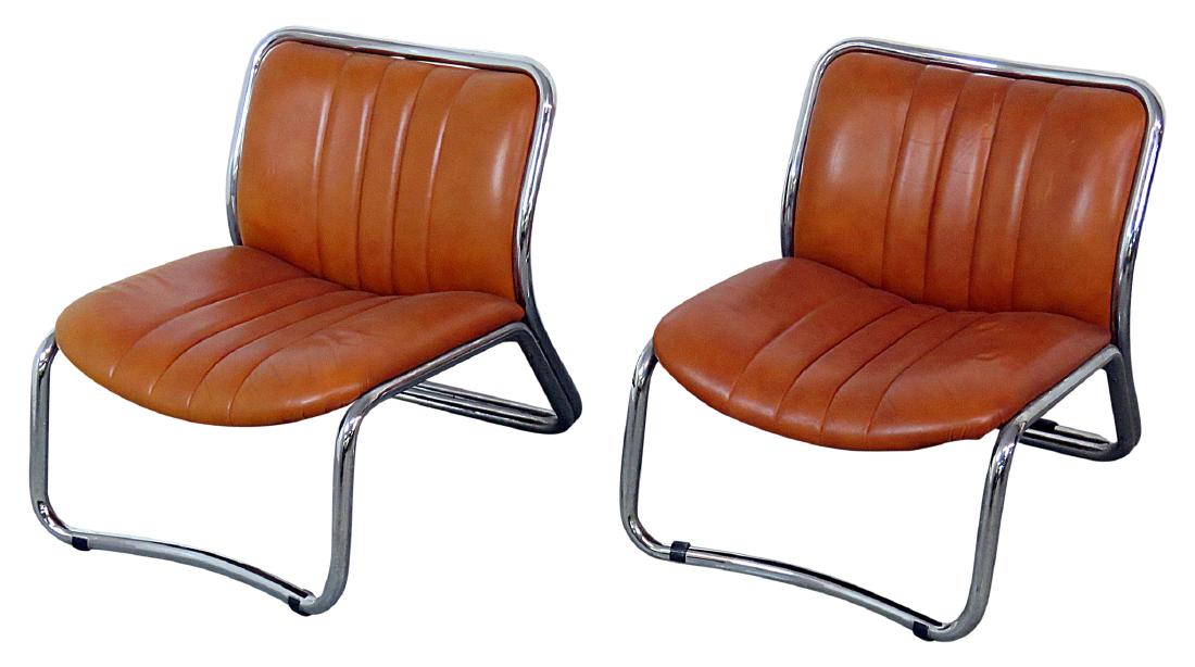 Pair ITALIAN MODERN LOUNGE CHAIRS (1 of 5)
