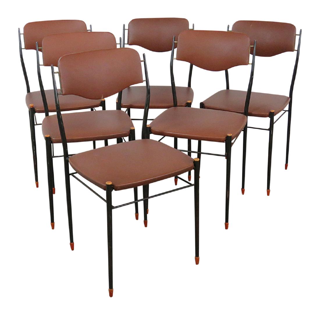 6 ITALIAN MODERN DINING SIDE CHAIRS (1 of 8)