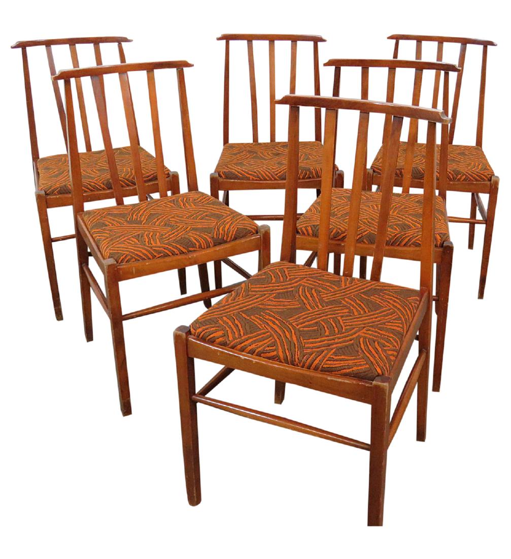 Set of 6 DANISH MODERN DINING SIDE CHAIRS (1 of 7)