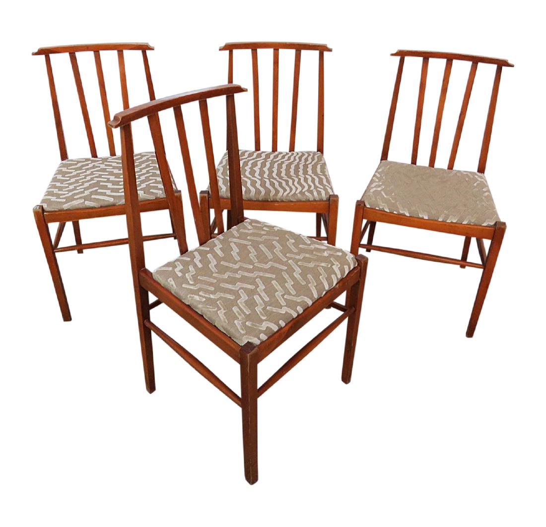 Set of 4 DANISH MODERN DINING SIDE CHAIRS (1 of 6)