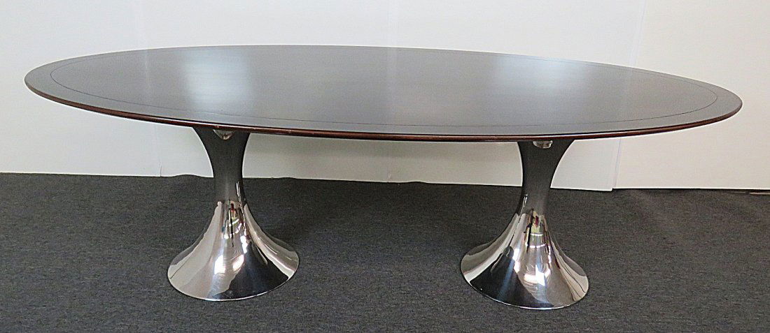 ITALIAN STYLE DOUBLE PEDESTAL TABLE FROM TRUMP PLAZA (1 of 5)