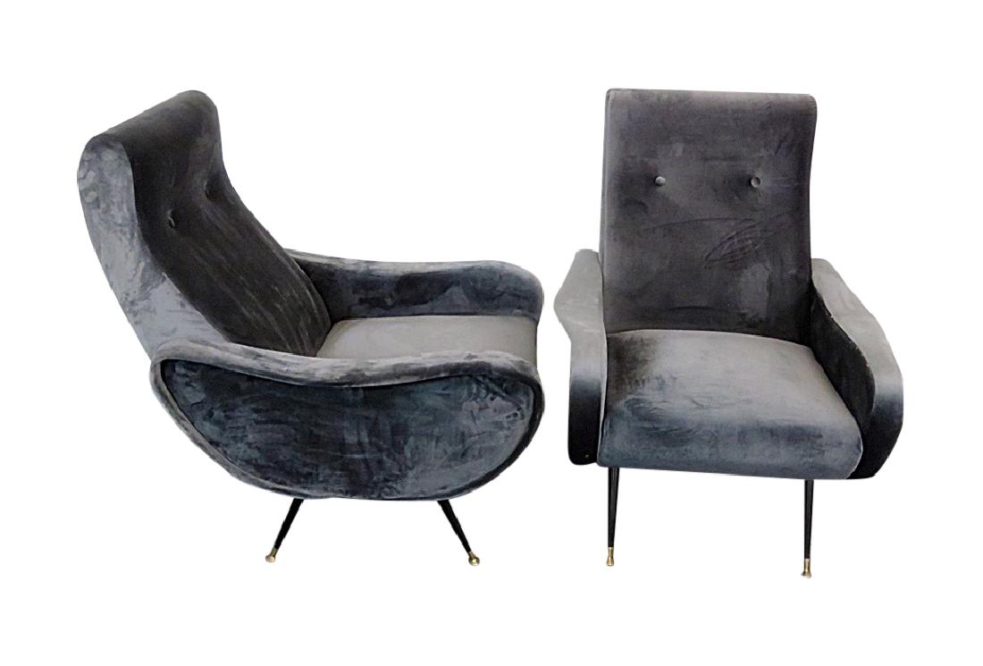 Pair ZANUSO STYLE LOUNGE CHAIRS (1 of 5)