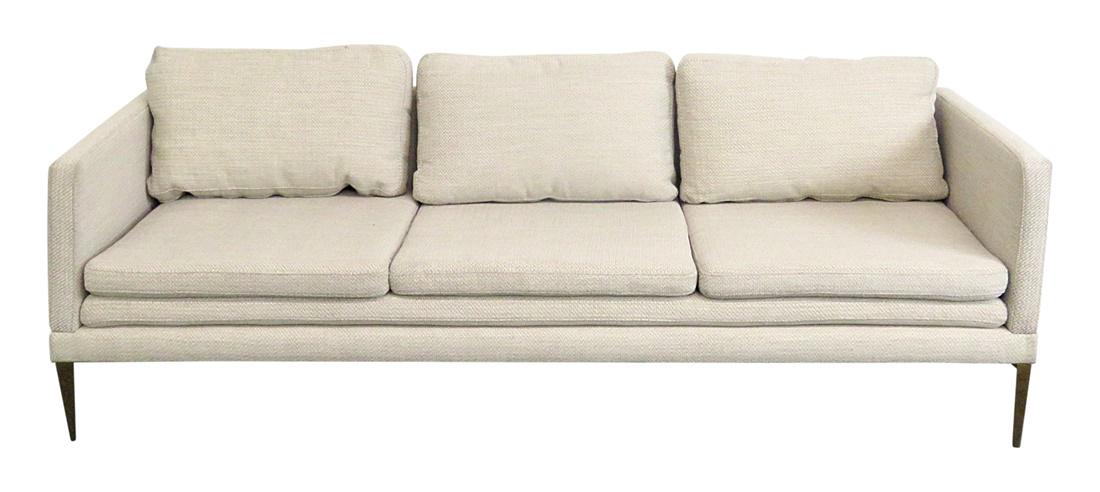 ITALIAN STYLE BRASS LEG SOFA (1 of 7)